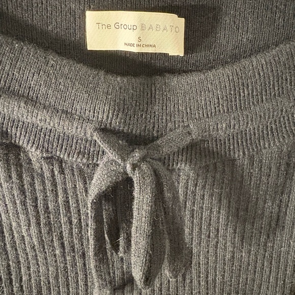 Babaton Black Ribbed Leggings - Picture 2 of 4